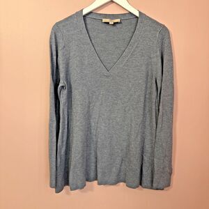 Loft Blue V Neck Sweater - Large